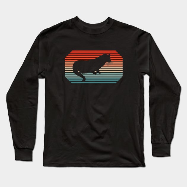 Retro otter giant otter art animal gift idea Long Sleeve T-Shirt by FindYourFavouriteDesign